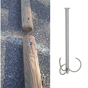 Amarre à percussion pour l'ancrage dans le sol - longueur 500 mm